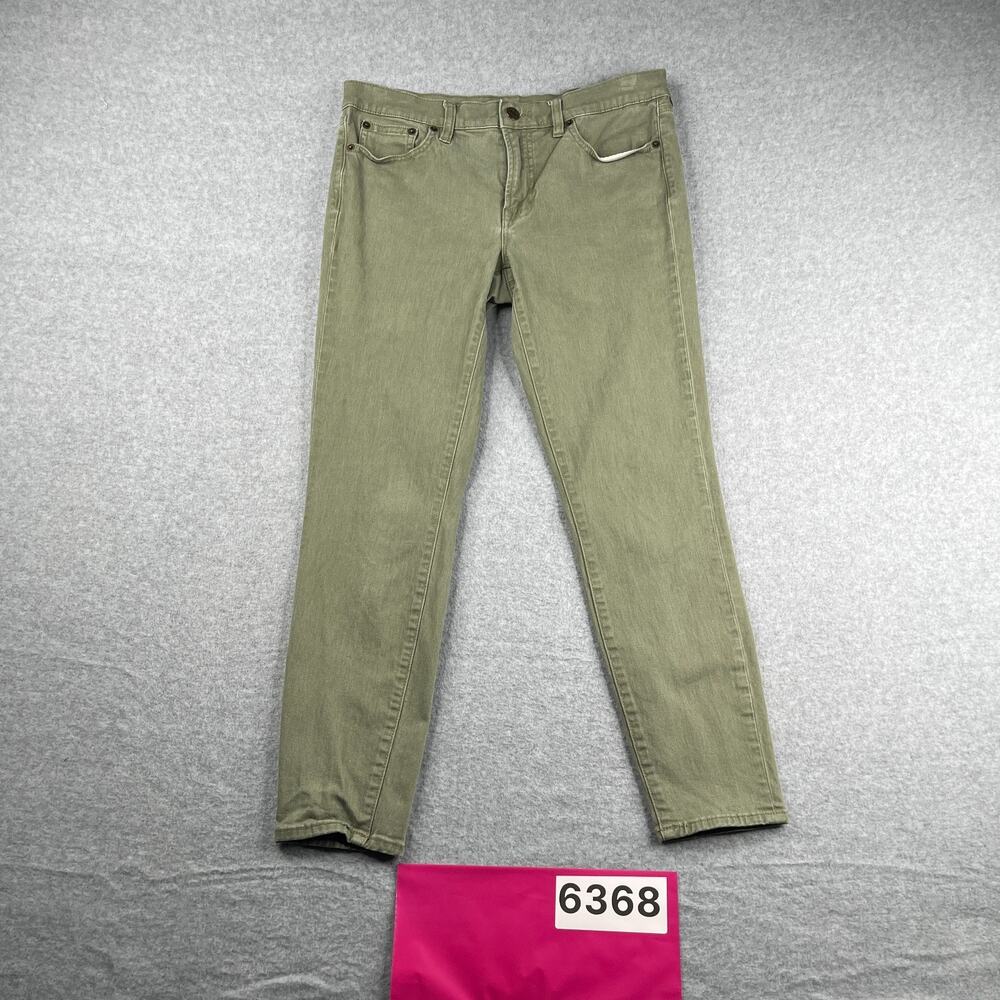 J Crew Jeans Womens Size 28 Green Stretch Casual 5 Pocket